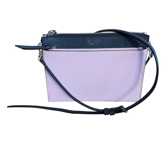 kate spade Handbags - Kate Spade Purple and Dark Blue Crossbody Bag